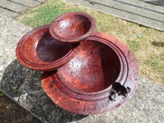 Nest of Jarrah burr bowls